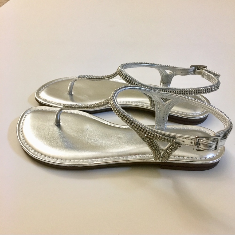 Shiny summer sandals